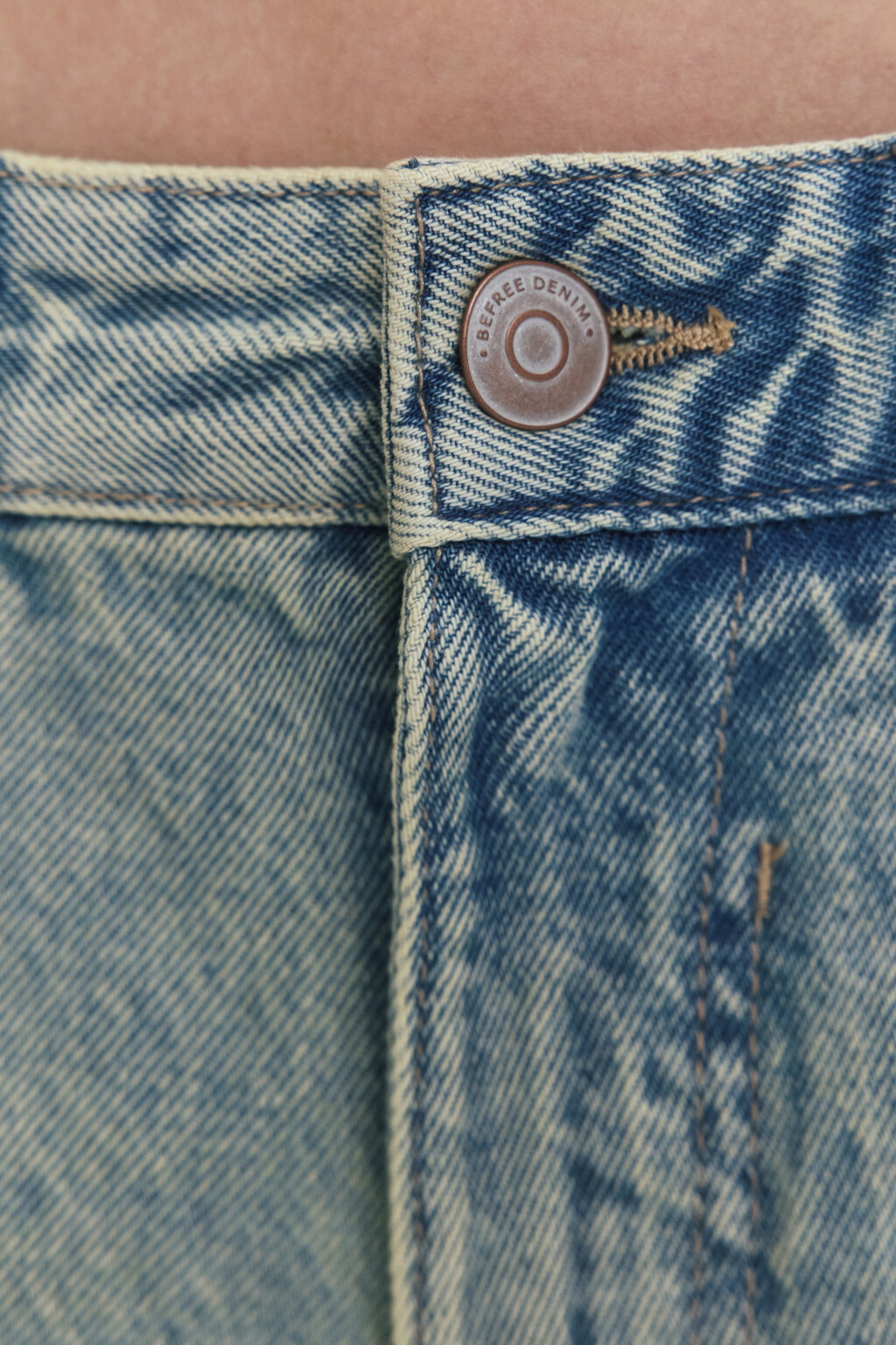 Джинсы barrel fit широкие с декоративными швами - цвет синий - 6