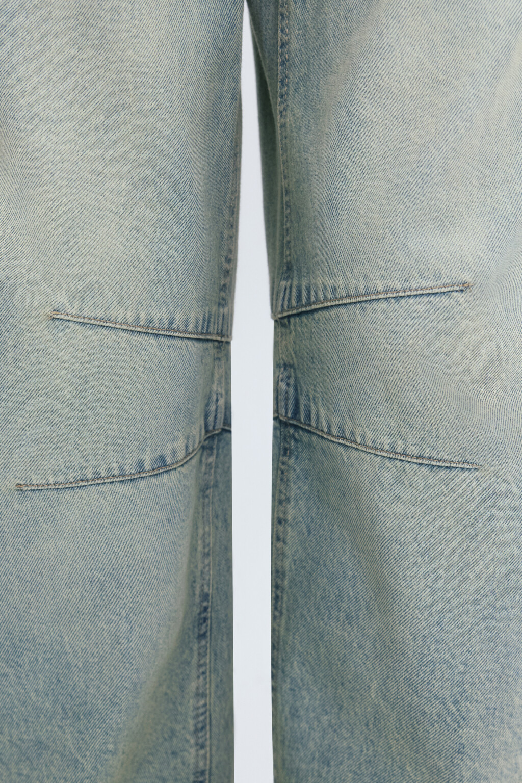 Джинсы barrel fit широкие с декоративными швами - цвет синий - 7