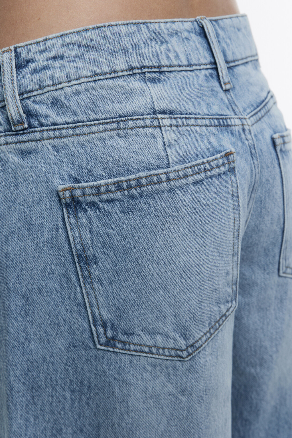 Джинсы barrel fit рваные с потертостями - цвет голубой - 8