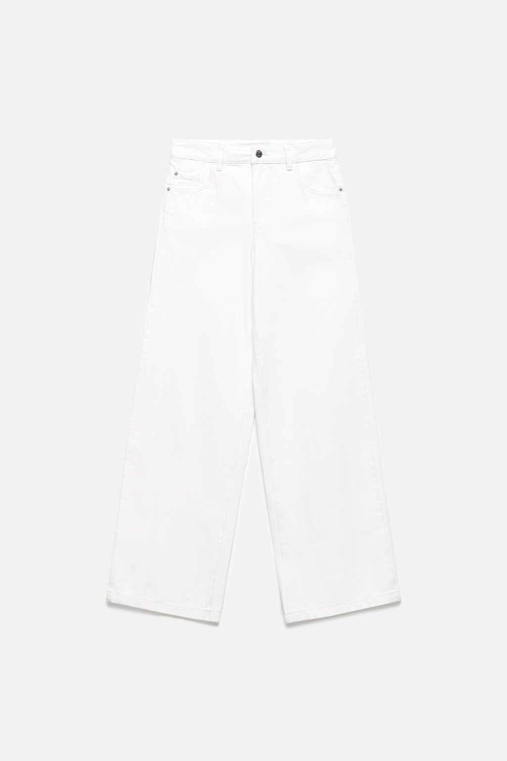 Джинсы wide широкие с низкой посадкой - цвет белый - 12