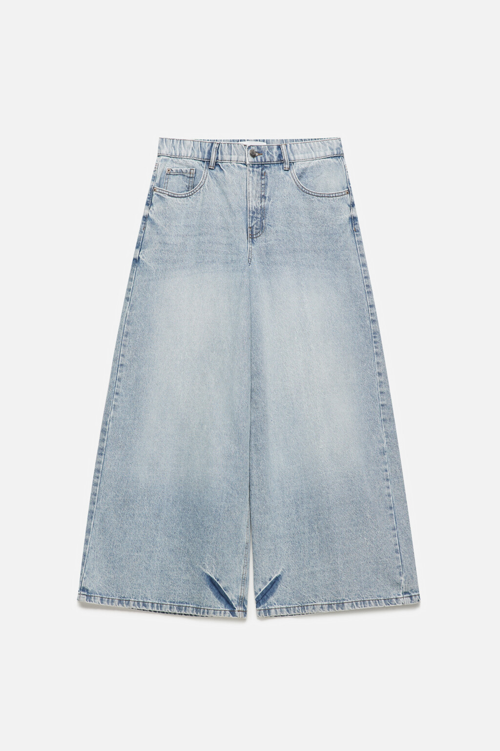 Джинсы экстраширокие с низкой посадкой - цвет голубой - 10