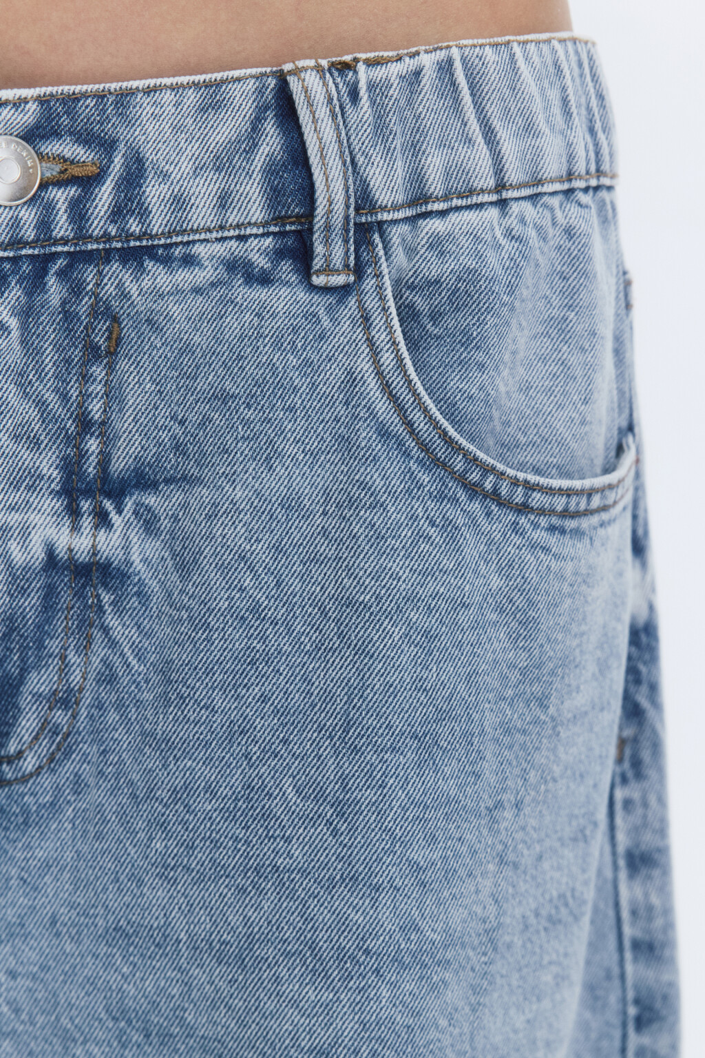 Джинсы экстраширокие с низкой посадкой - цвет голубой - 7