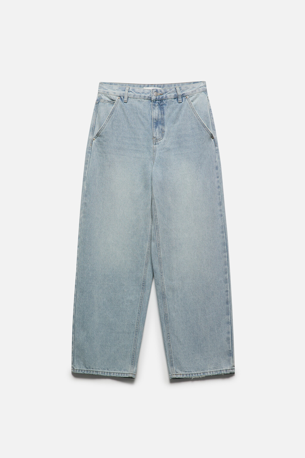 Джинсы baggy fit удлиненные со средней посадкой - цвет синий - 8