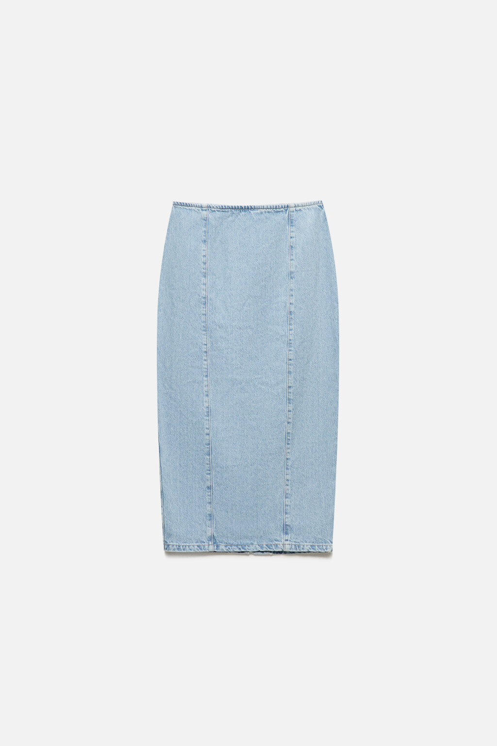 Юбка-карандаш миди джинсовая - цвет голубой - 10