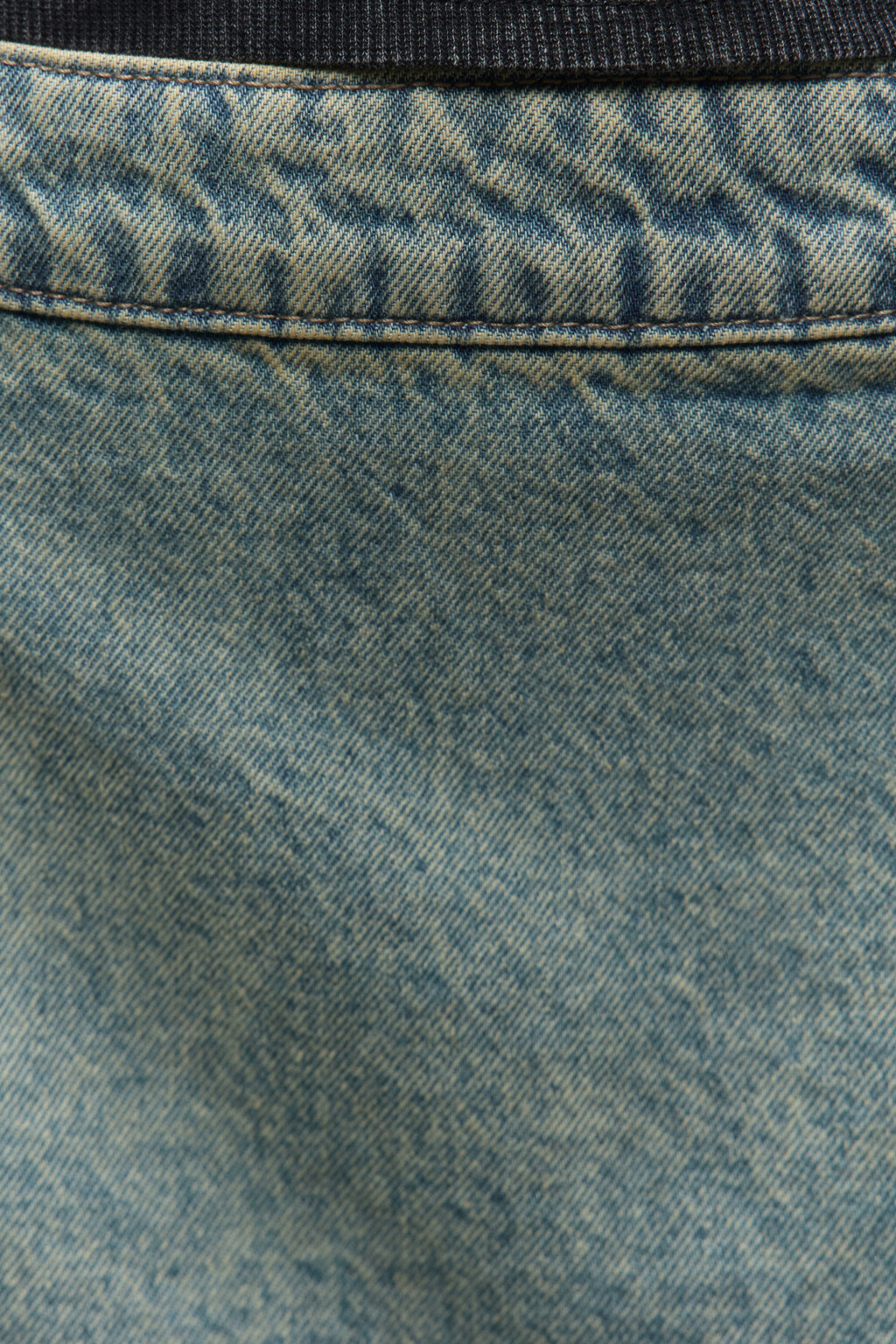 Юбка-годе джинсовая с асимметричным низом - цвет синий - 6