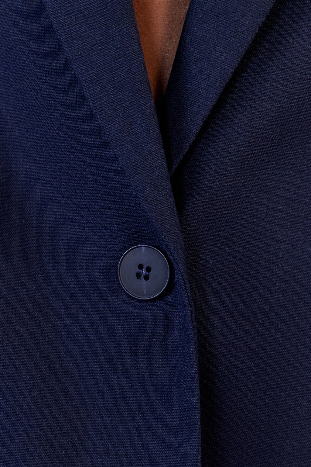Пиджак прямой из льняной ткани - цвет синий - 7