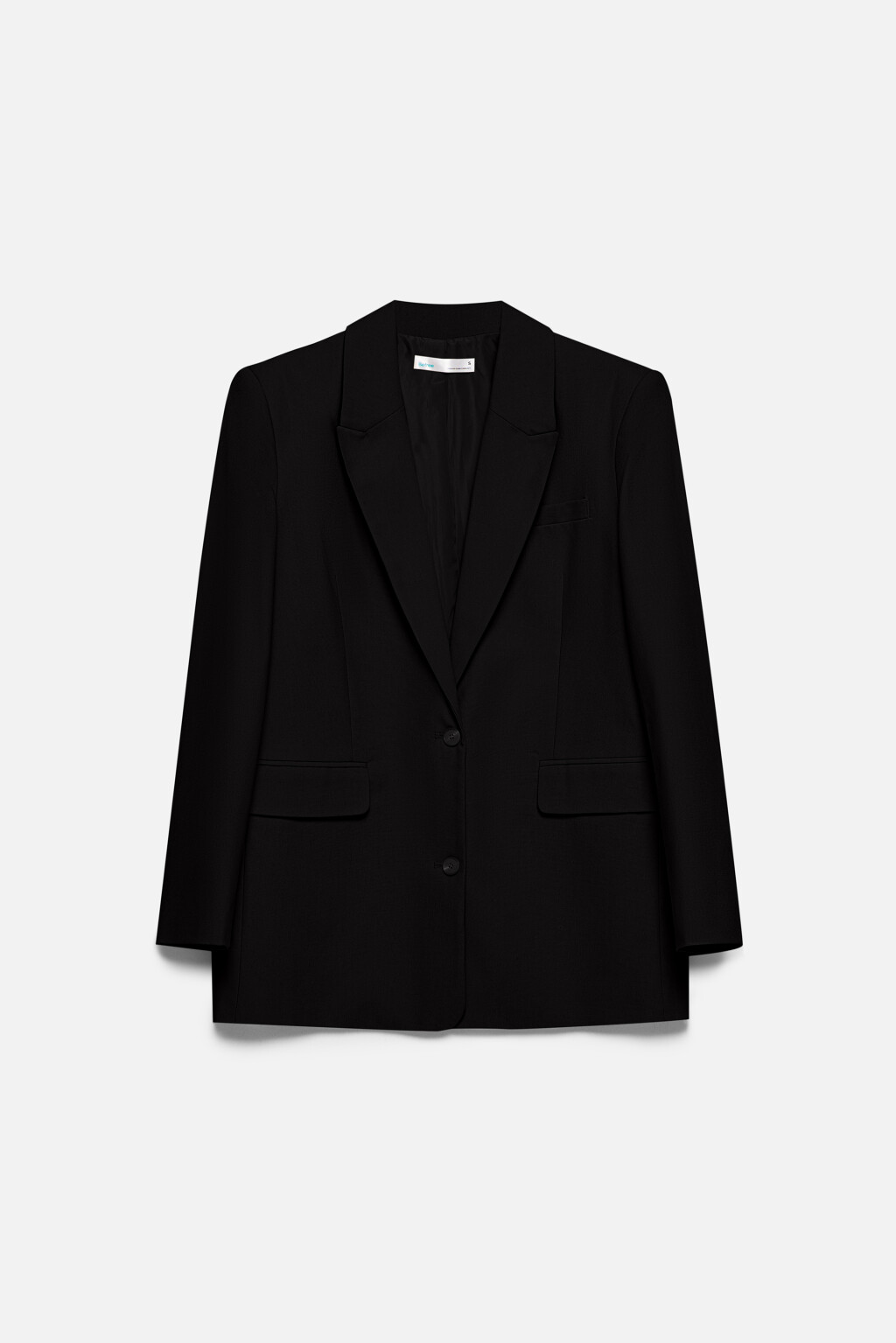 Пиджак прямой из льняной ткани - цвет черный - 10