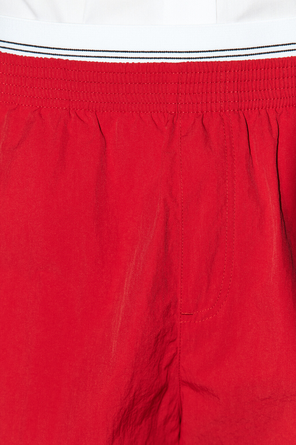 Брюки спортивные широкие с лампасами - цвет красный - 6
