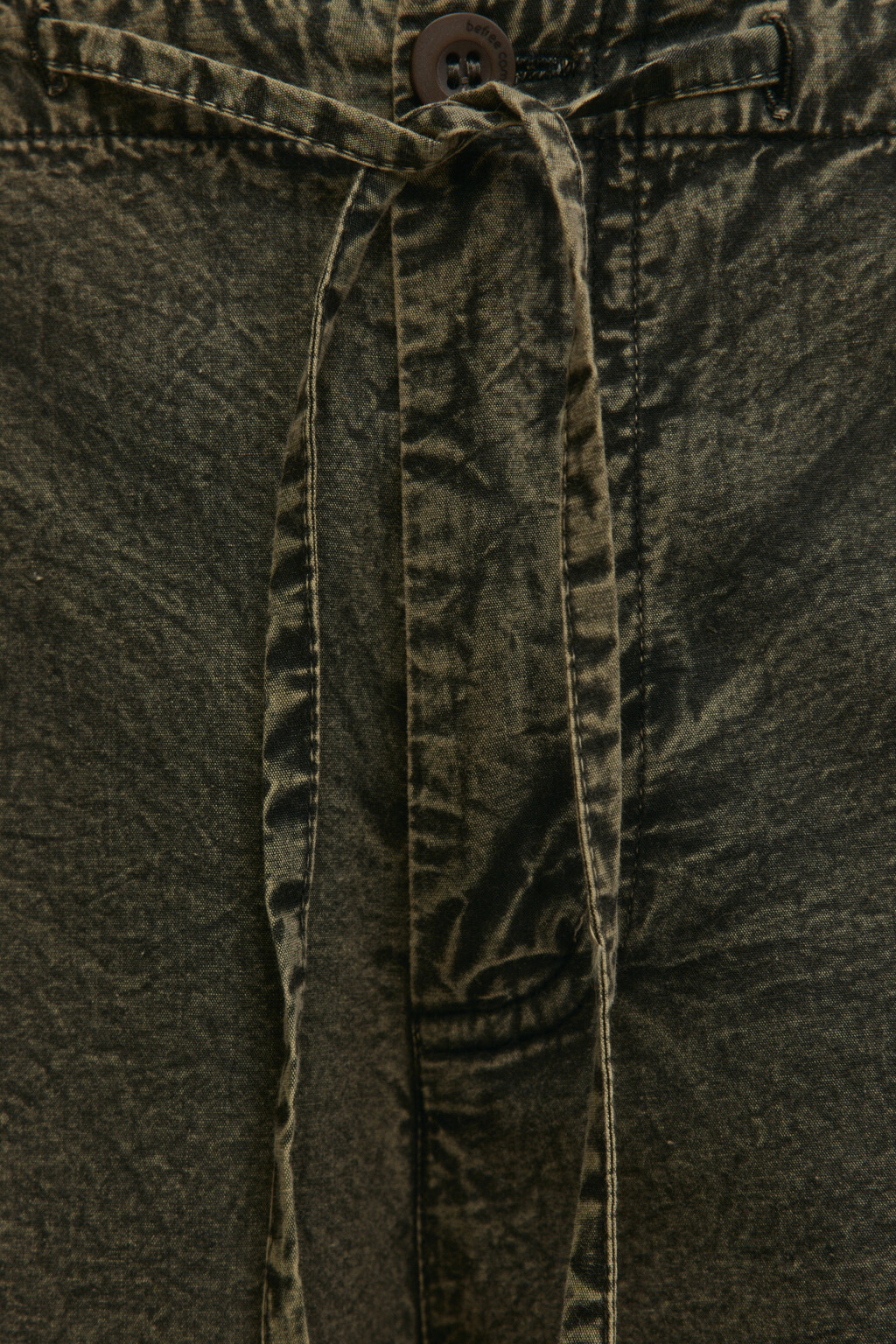 Шорты-бриджи с вареным эффектом - цвет зеленый - 6