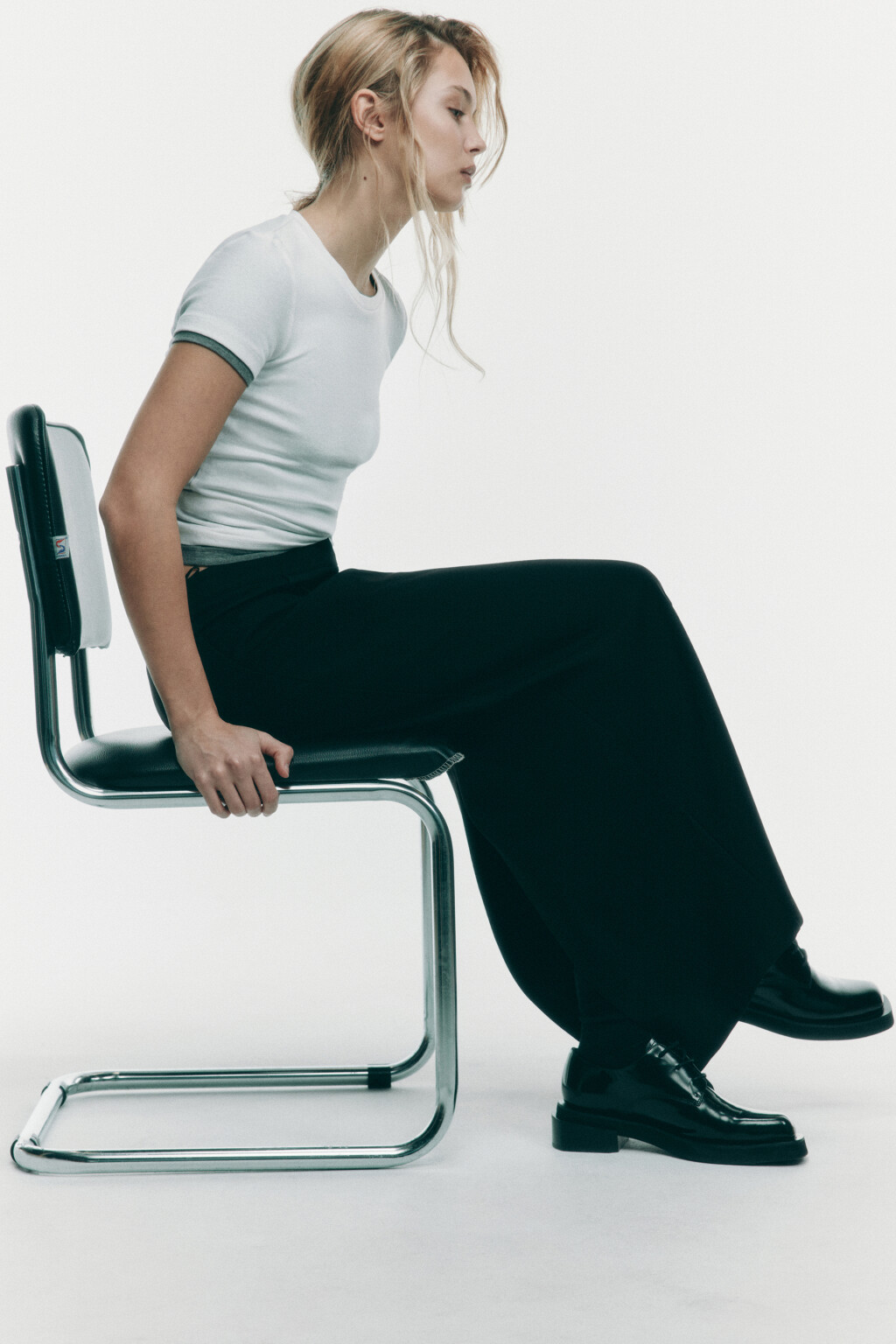 Юбка макси прямая костюмная - цвет черный - 2