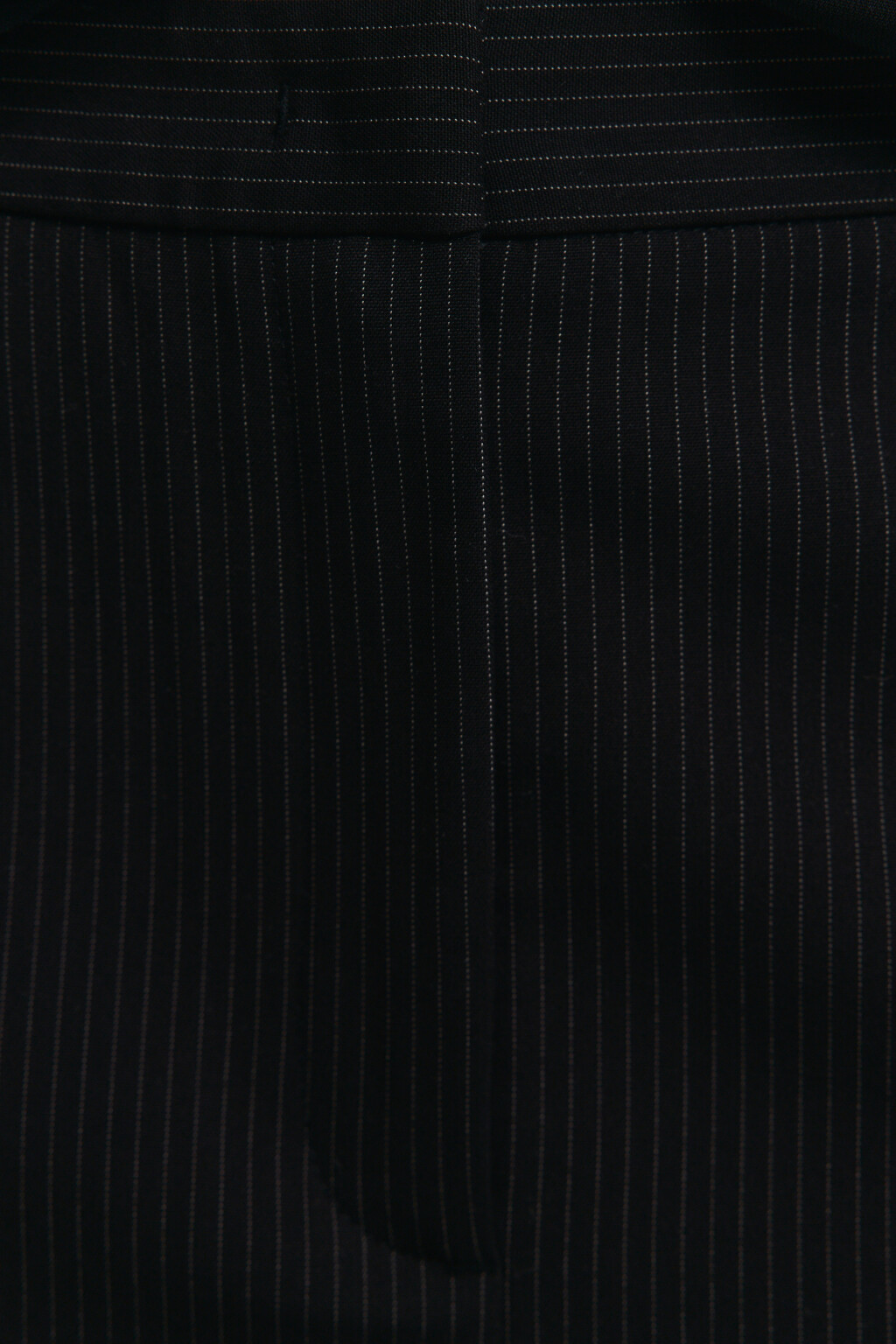 Юбка мини прямая в полоску - цвет черный - 6