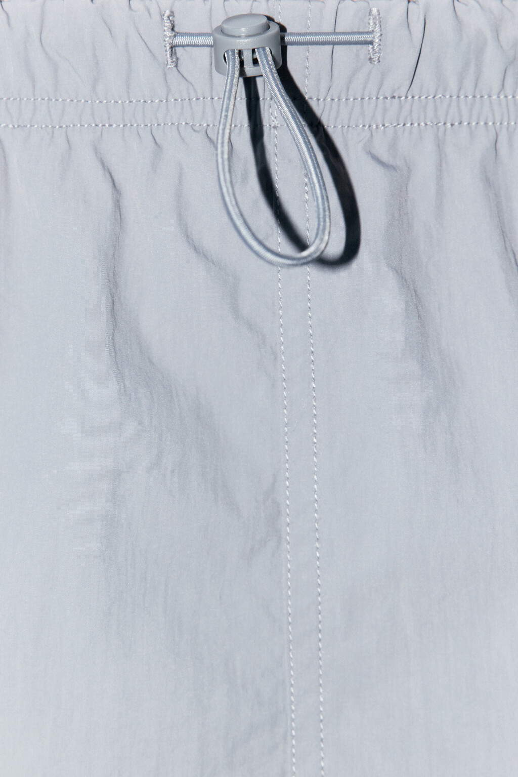 Юбка-парашют макси с карманами карго - цвет серый - 6