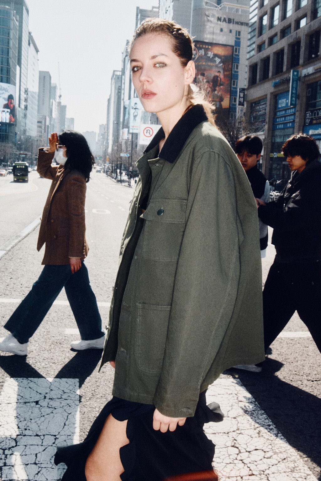 Юбка миди с асимметричными воланами - цвет черный - 9