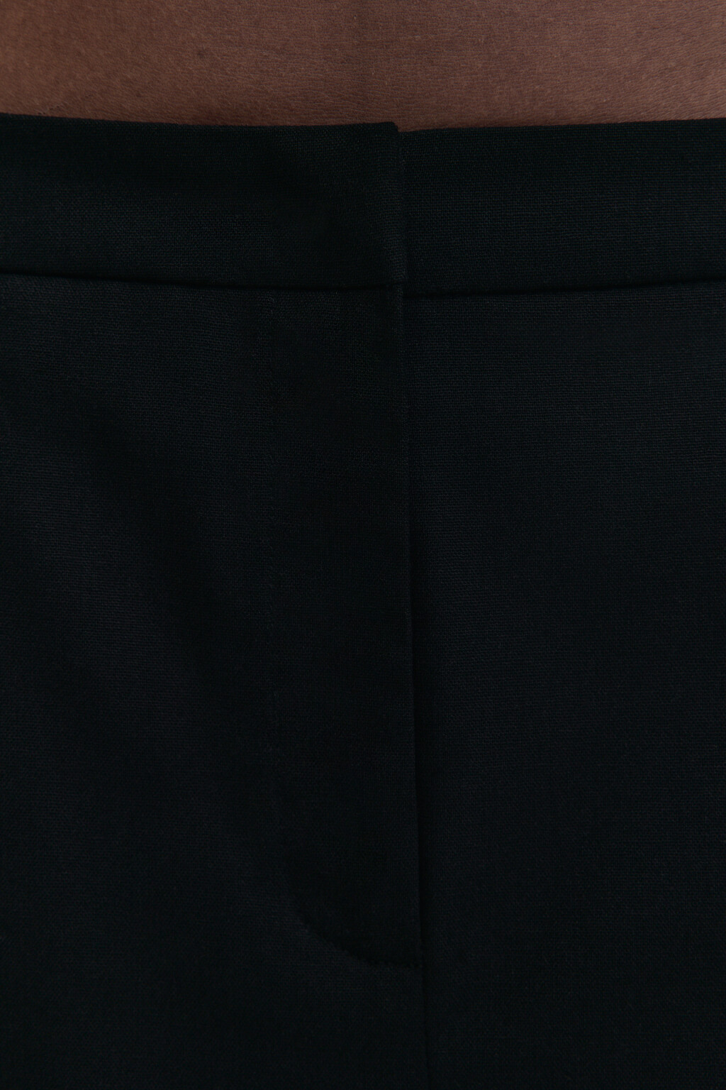 Юбка макси прямая из льняной ткани - цвет черный - 6