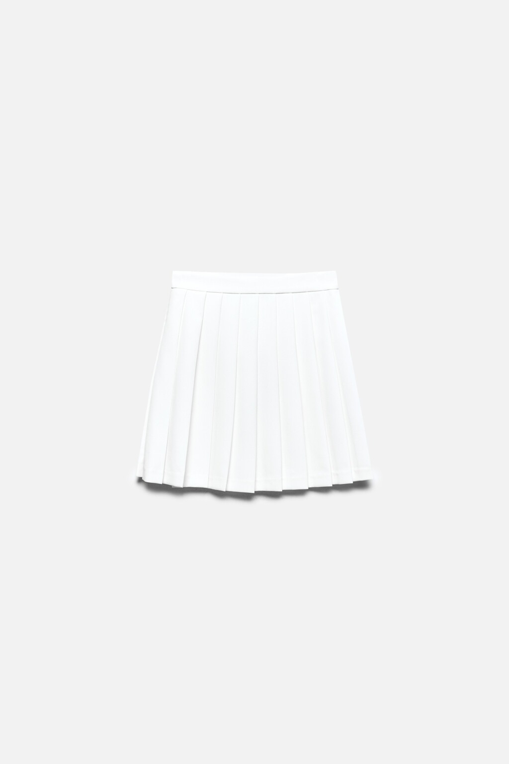 Юбка мини плиссированная с высокой посадкой - цвет белый - 8