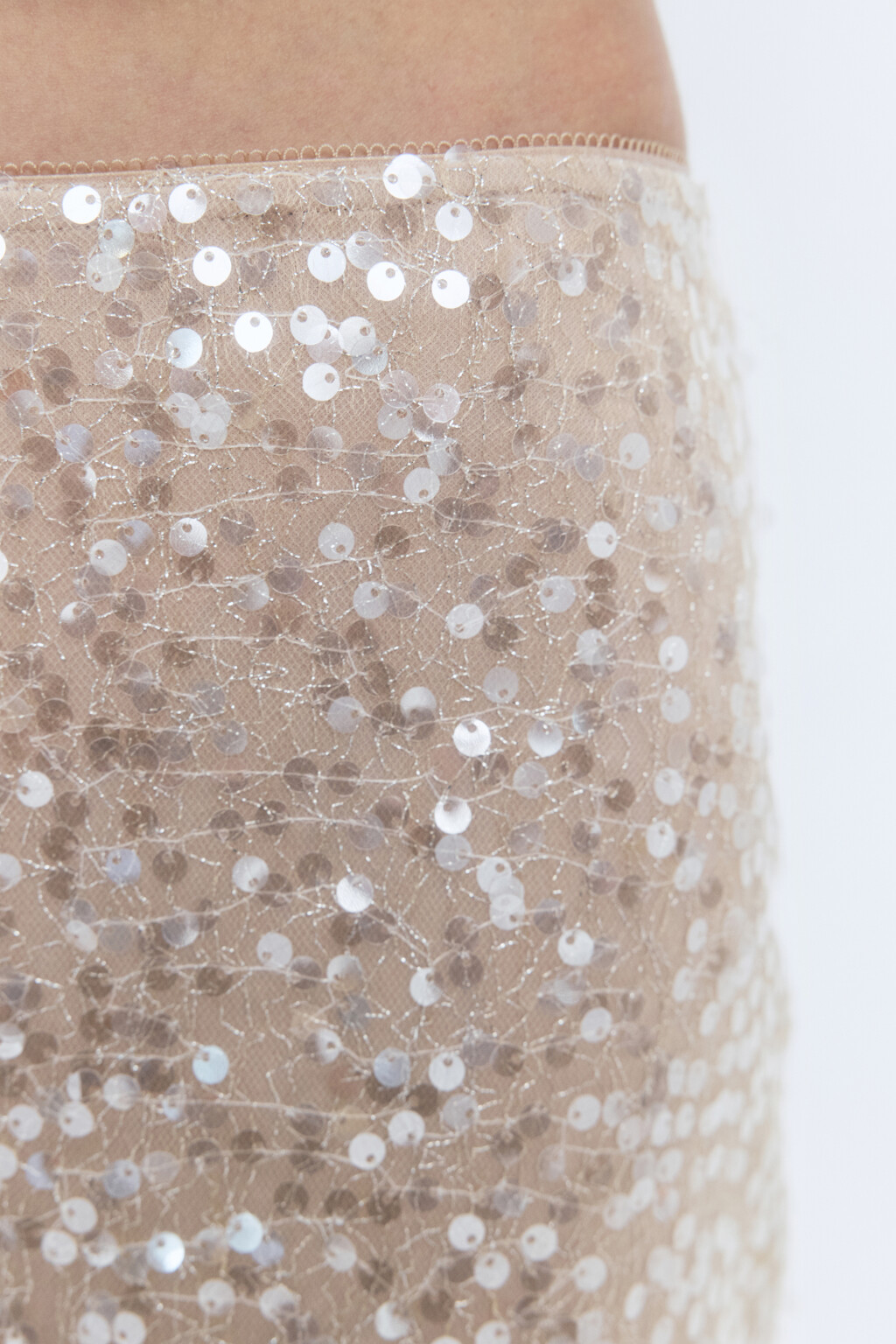 Юбка миди с короткой подкладкой и пайетками - цвет мультиколор - 8