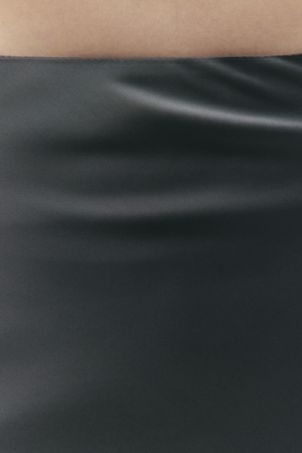 Юбка-трапеция макси атласная - цвет серый - 6