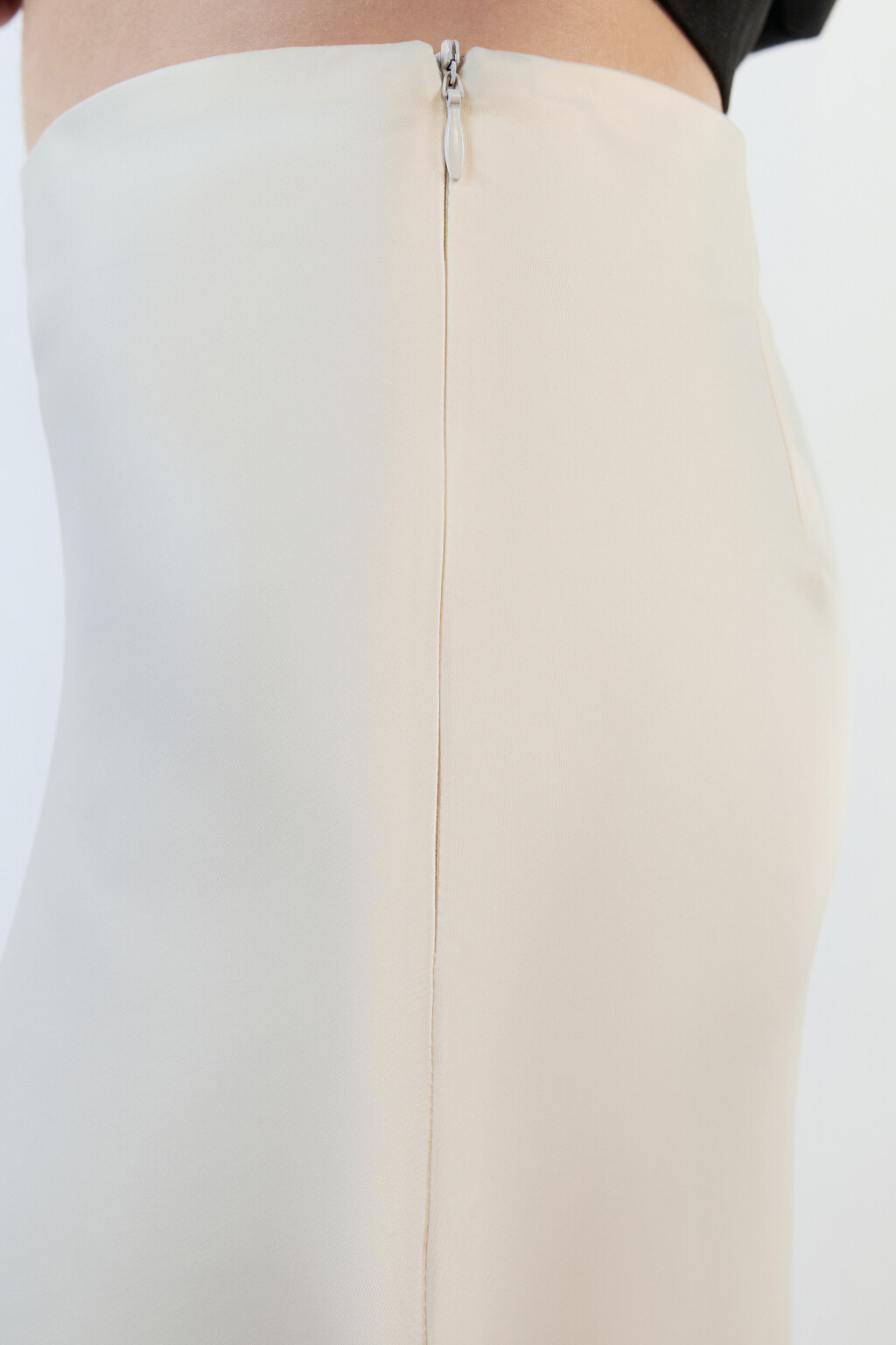 Юбка-годе макси атласная - цвет белый - 7