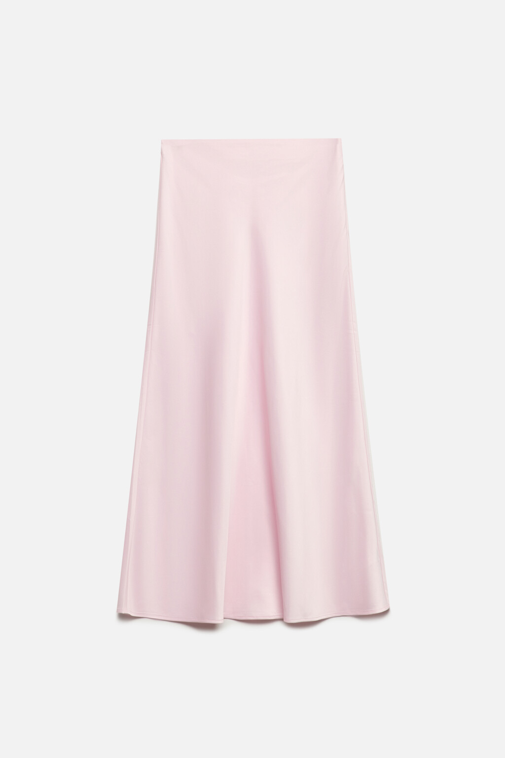 Юбка-годе макси атласная - цвет розовый - 9