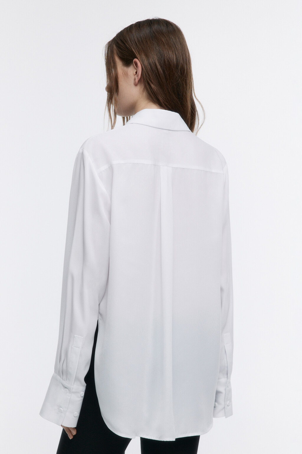 Рубашка с длинными рукавами и галстуком - цвет белый - 6