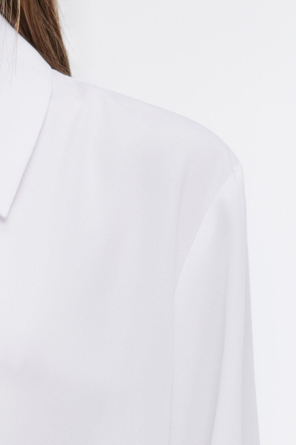 Рубашка с длинными рукавами и галстуком - цвет белый - 9