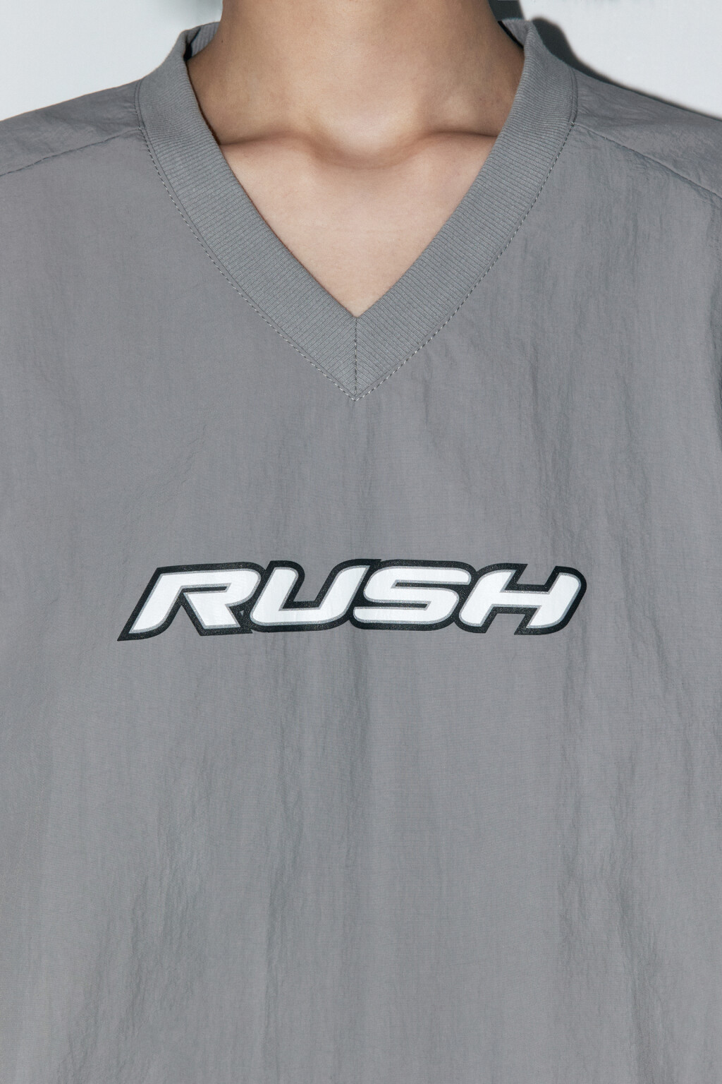 Джемпер-овершот спортивный с утяжками - цвет серый - 6