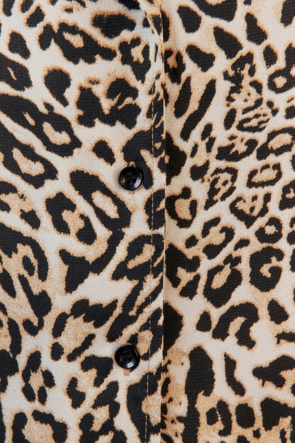 Рубашка прямая с леопардовым принтом - цвет бежевый - 5