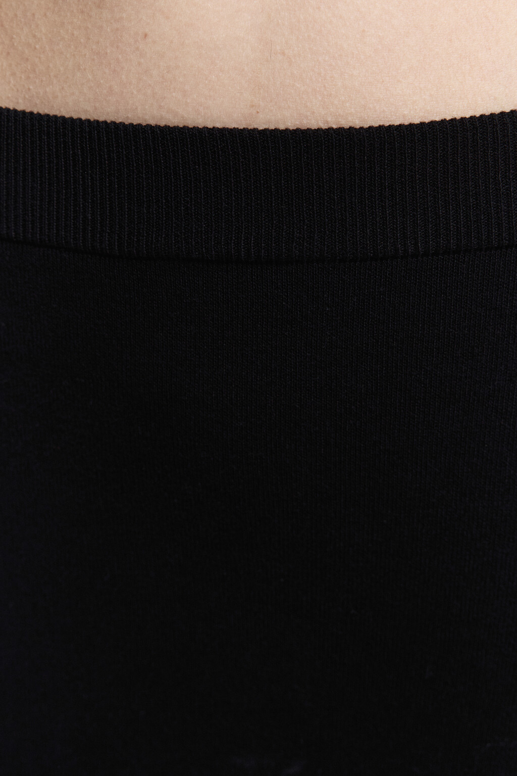 Юбка макси прямая вискозная тонкой вязки - цвет черный - 6