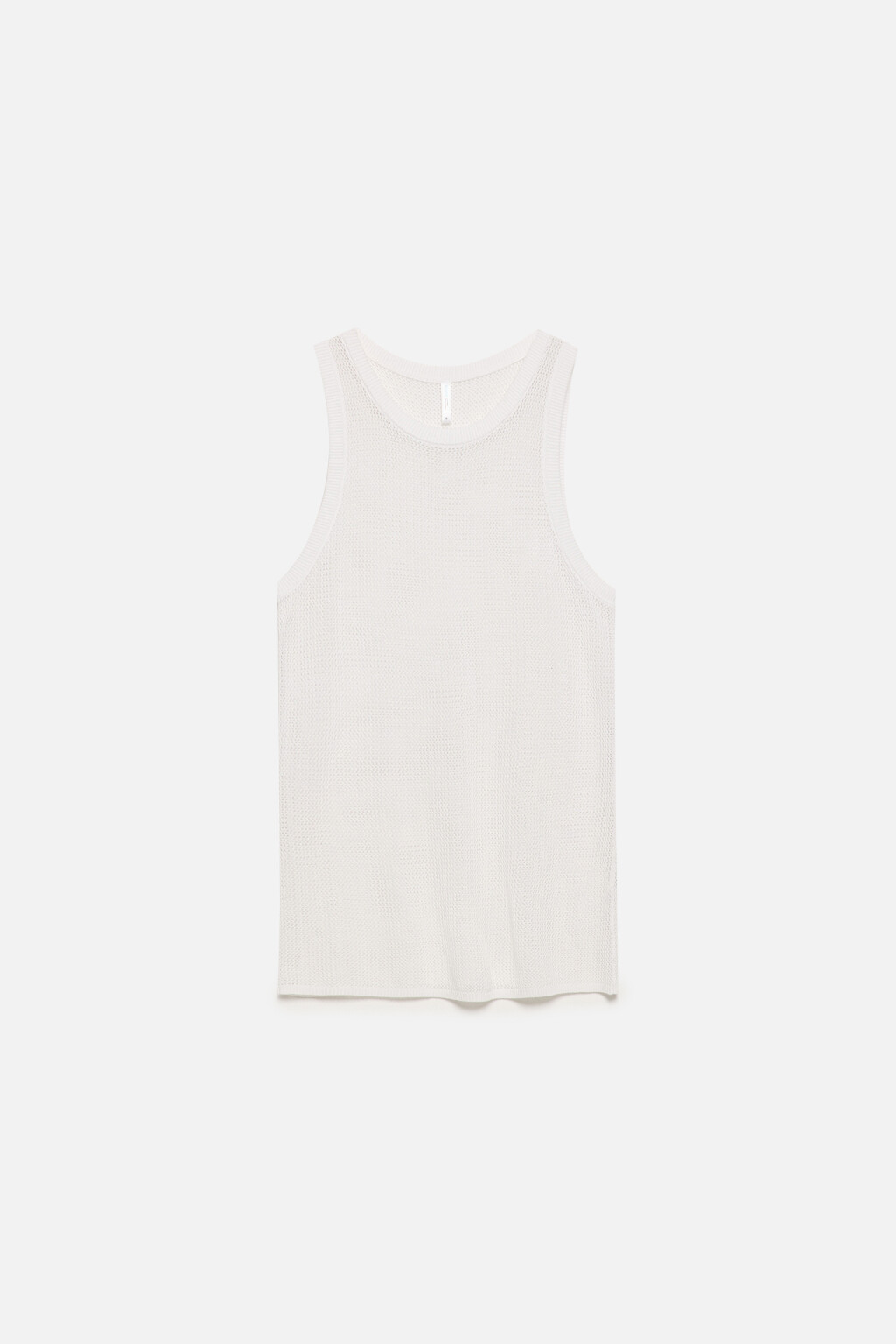 Майка вискозная тонкой вязки - цвет бежевый - 8