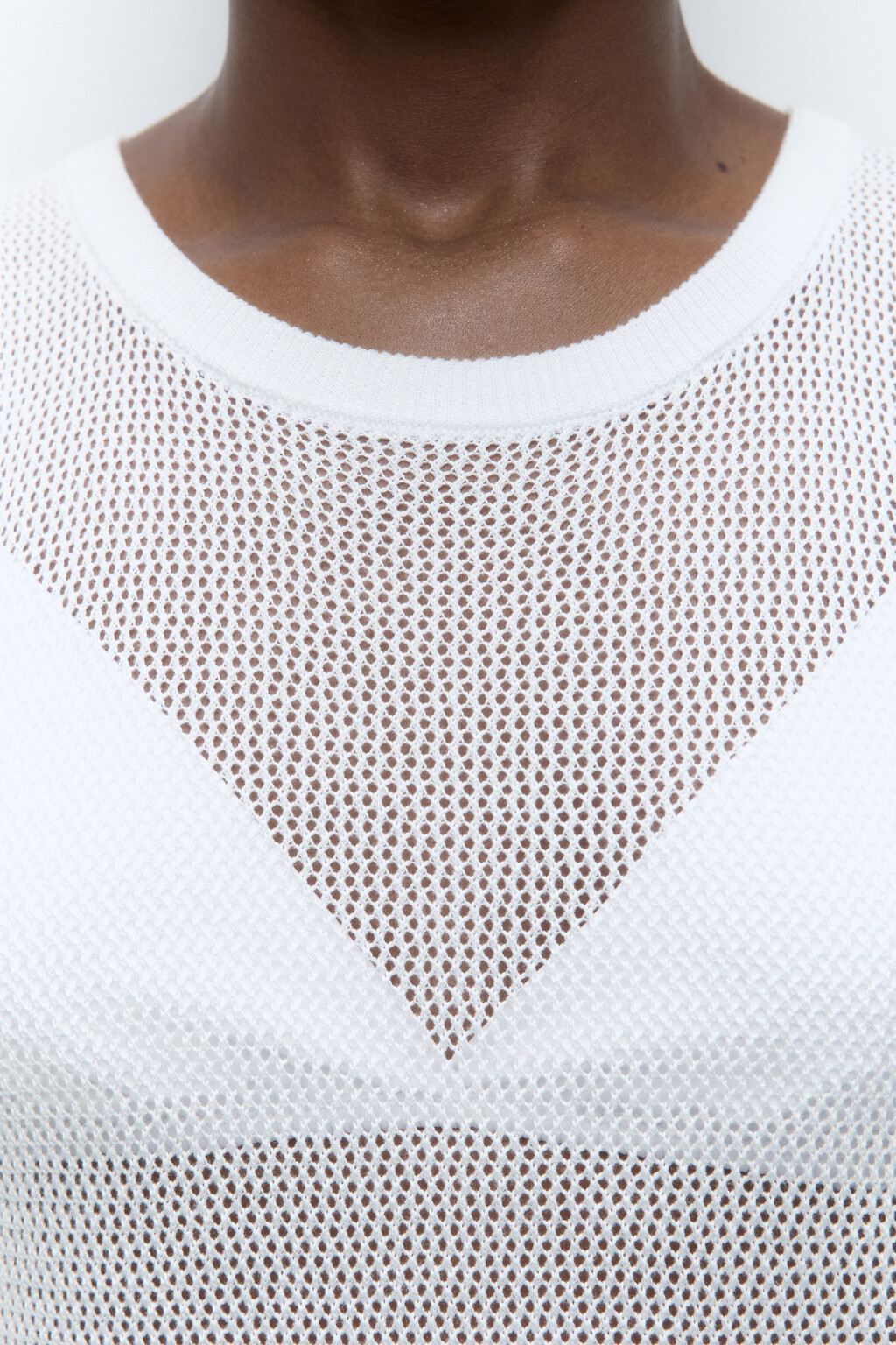 Майка вискозная тонкой вязки - цвет бежевый - 5