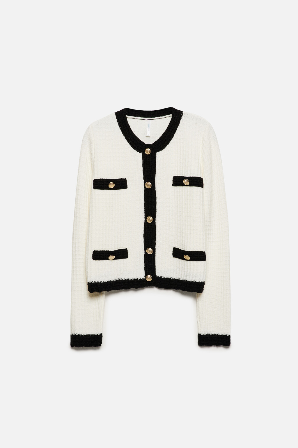 Жакет-кардиган твидовый укороченный - цвет бежевый - 10