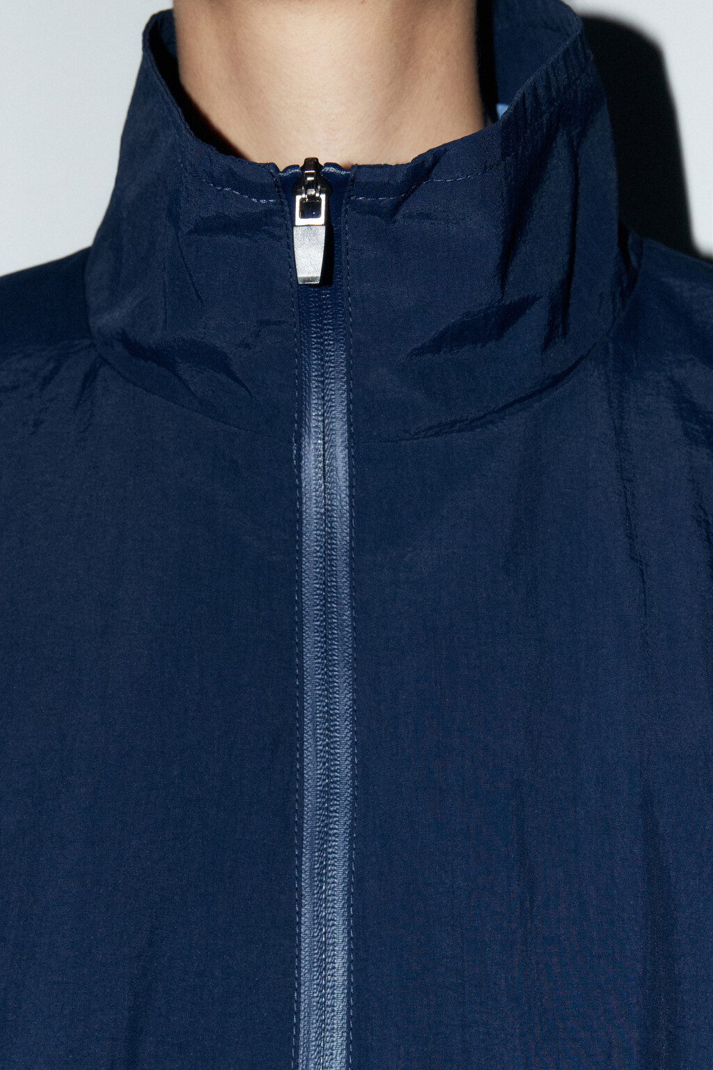 Куртка-олимпийка с геометрическим принтом - цвет синий - 6