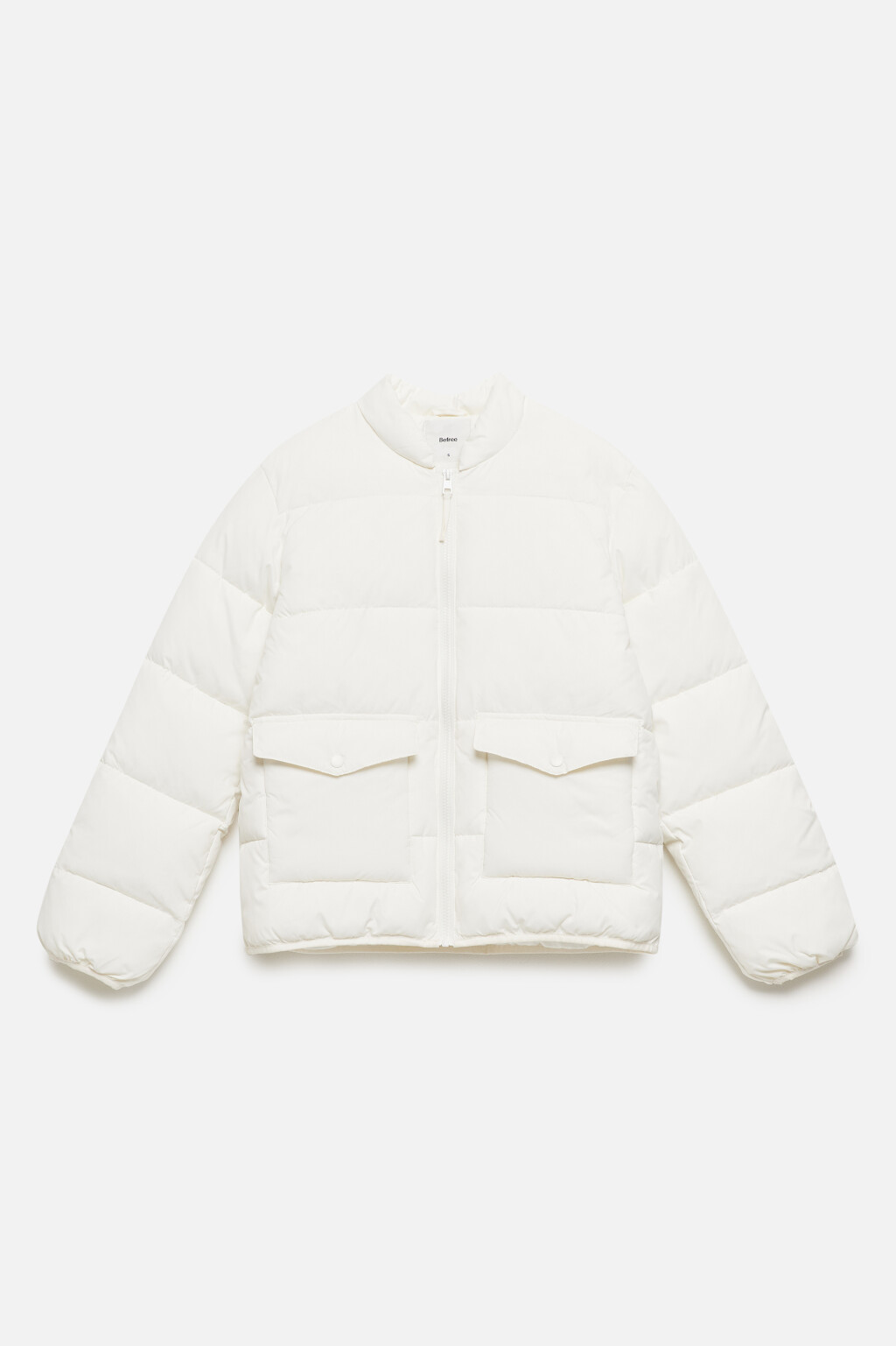 Куртка-бомбер стеганая утепленная - цвет бежевый - 9