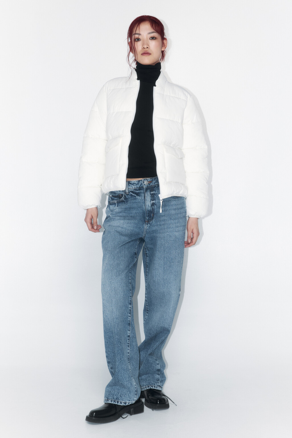 Куртка-бомбер стеганая утепленная - цвет бежевый - 4