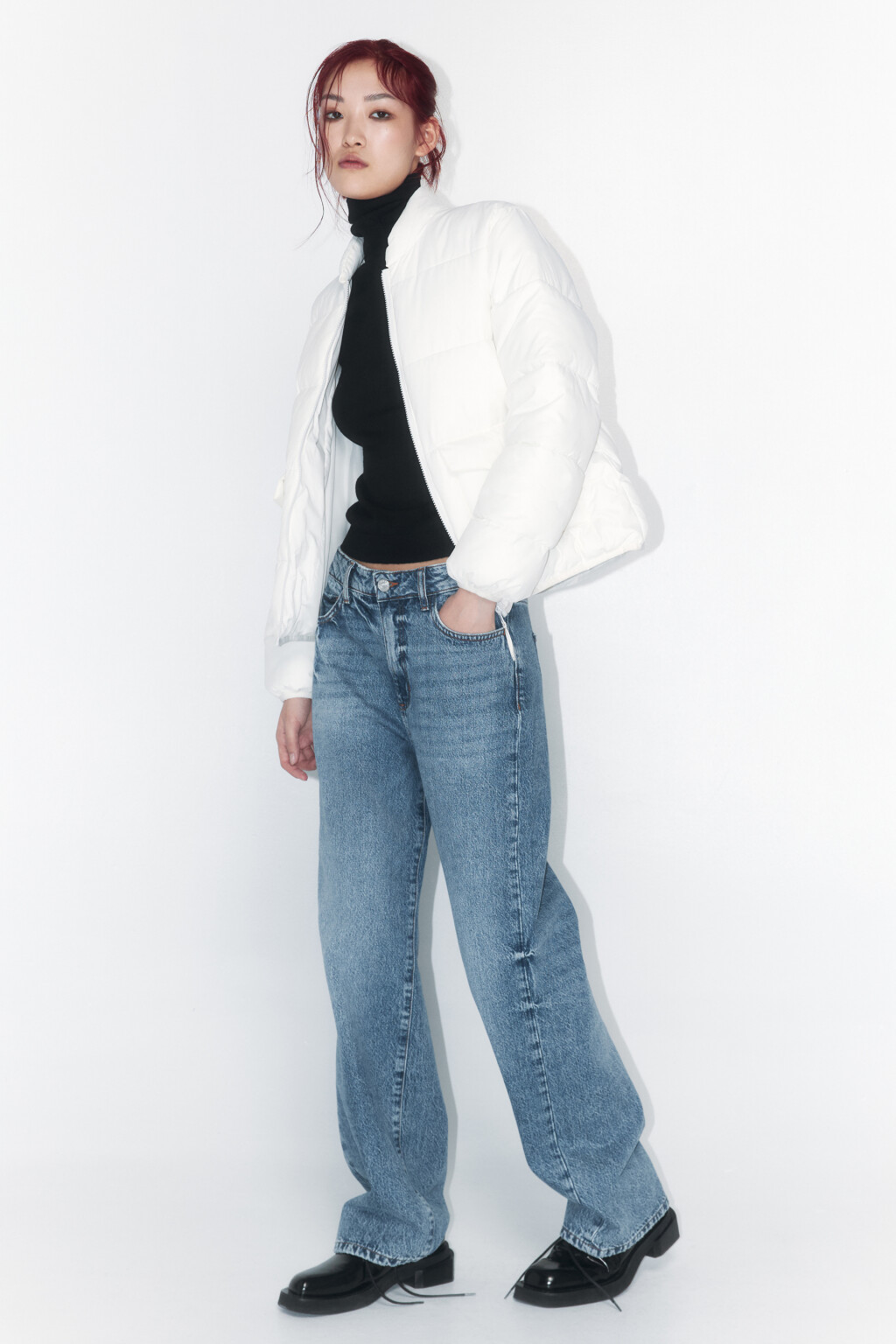 Куртка-бомбер стеганая утепленная - цвет бежевый - 5