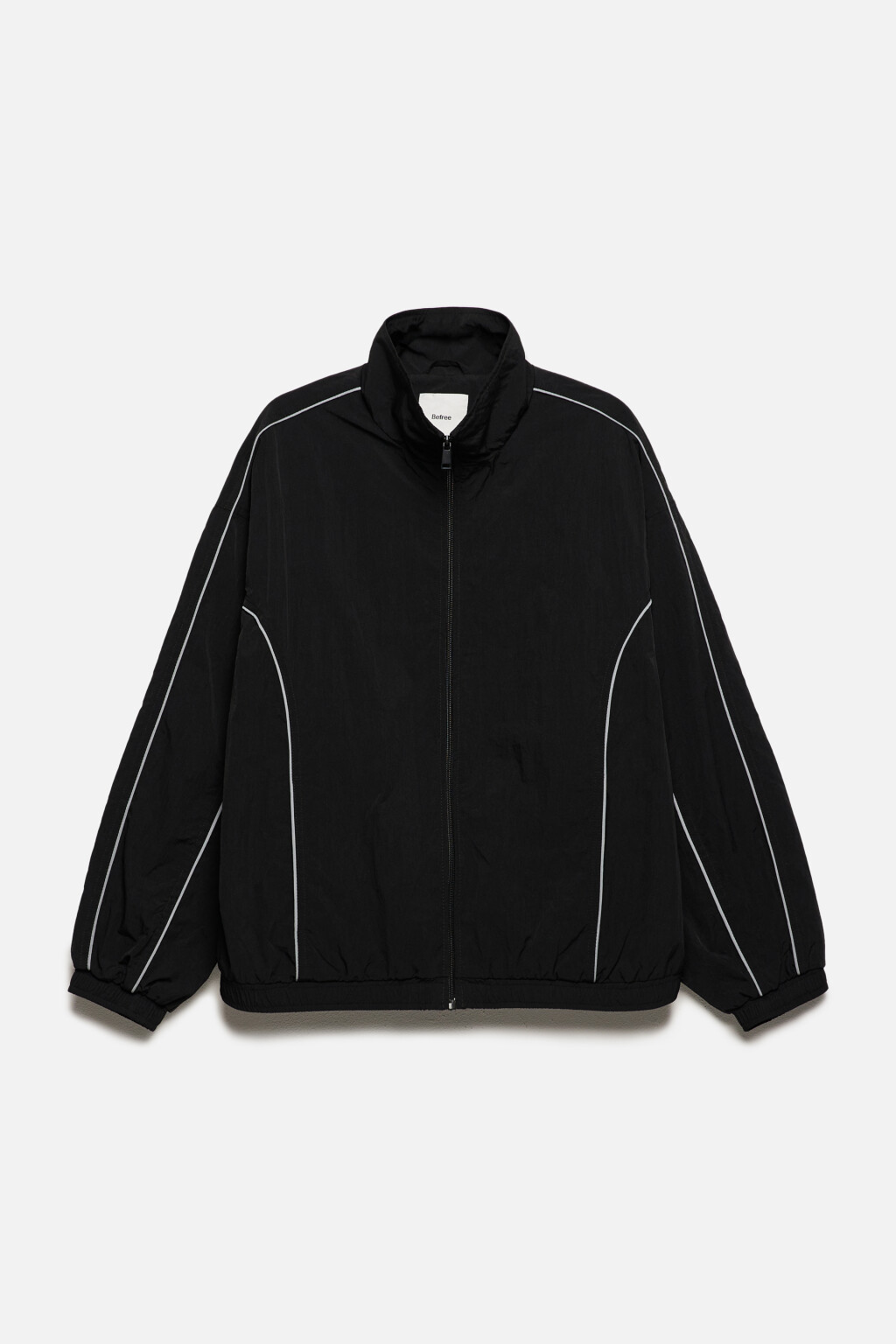 Куртка-олимпийка на молнии - цвет черный - 9