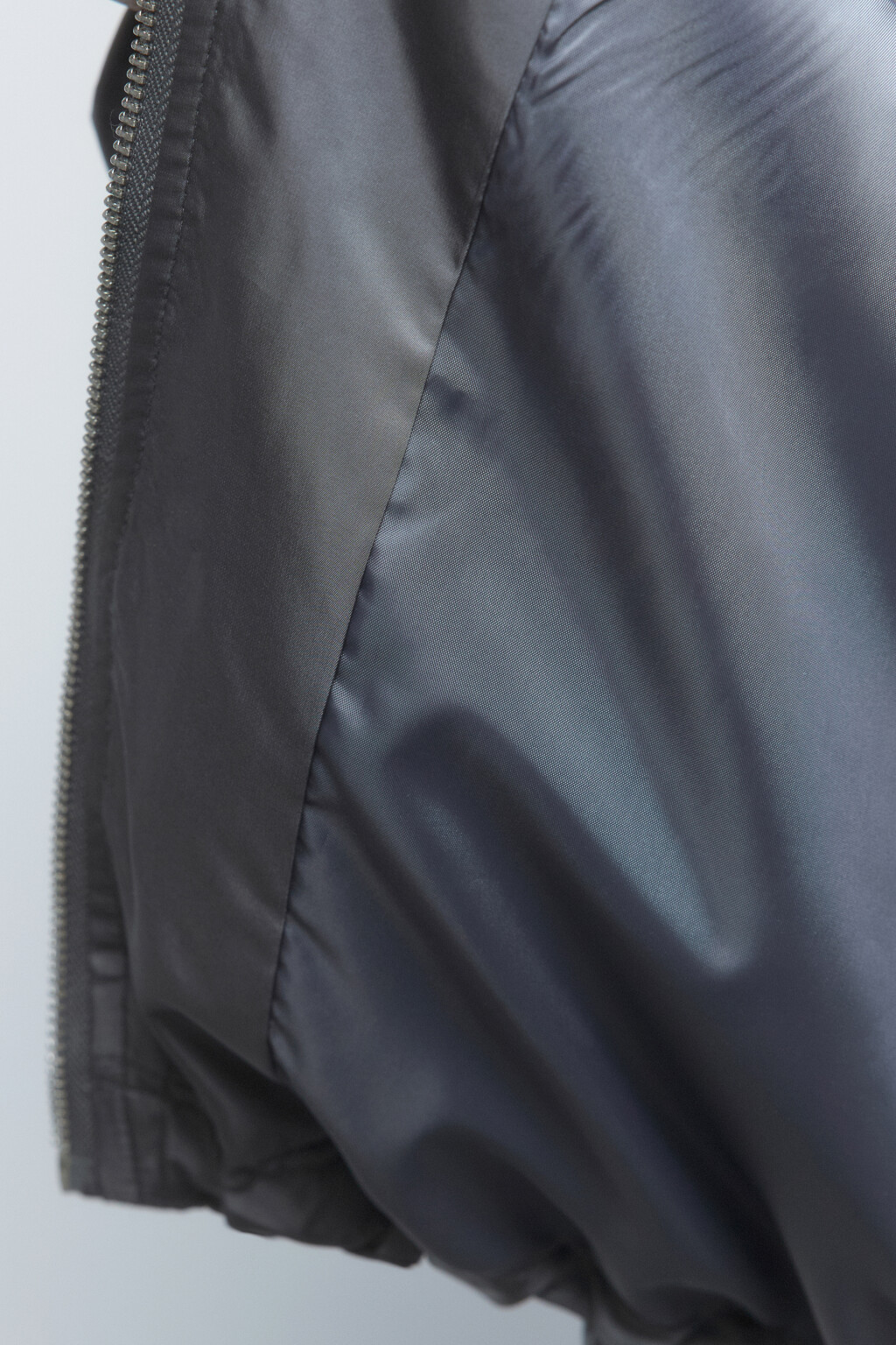 Куртка-бомбер oversize с драпировками - цвет серый - 9