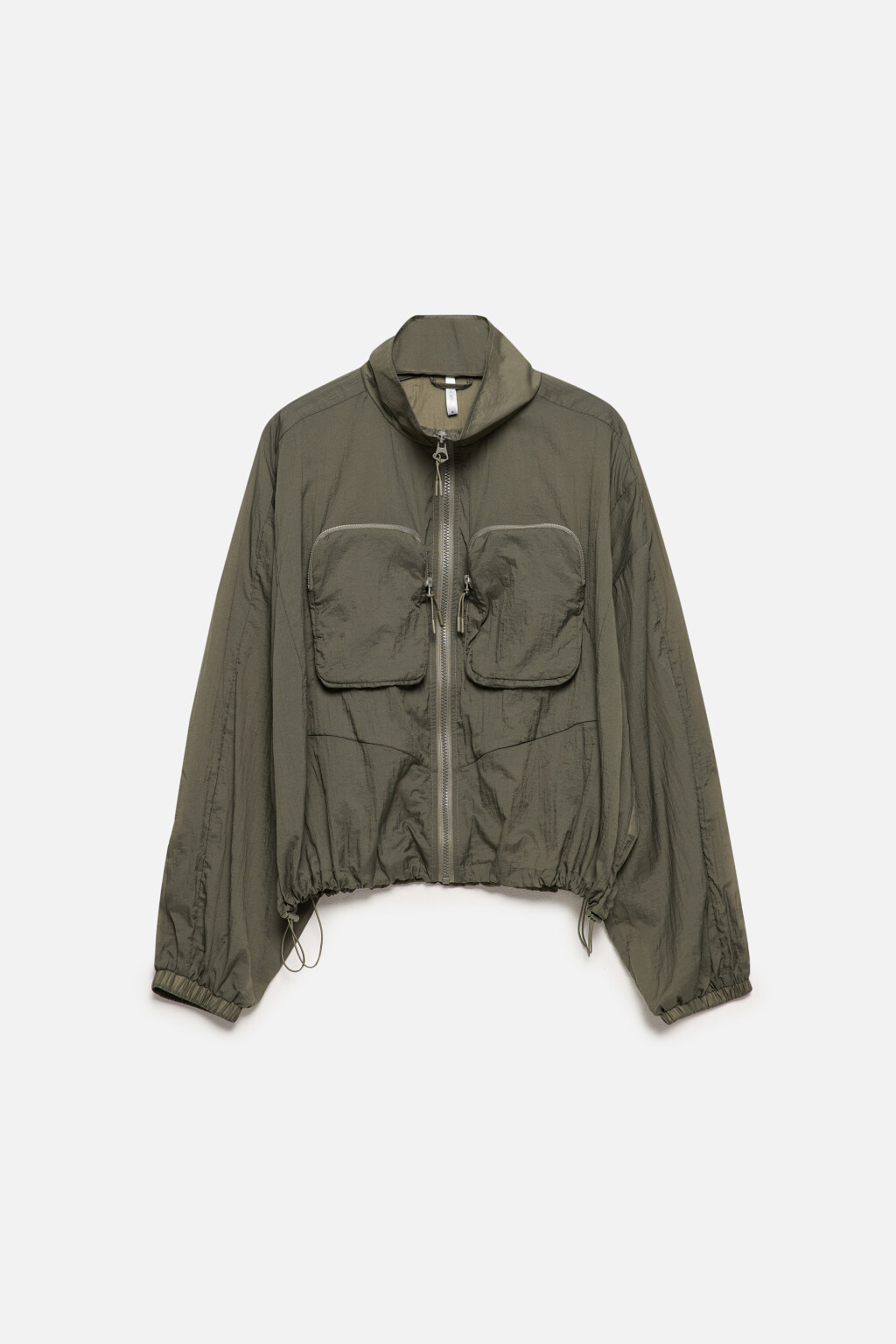 Куртка-ветровка из плащевой ткани - цвет мятный - 9