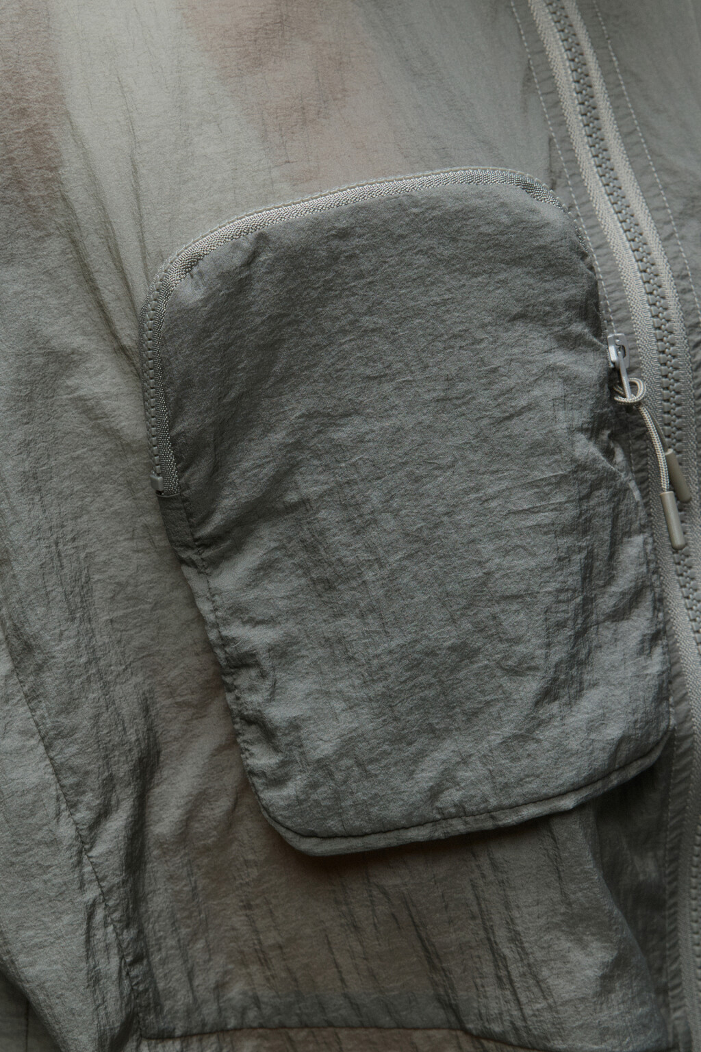 Куртка-ветровка из плащевой ткани - цвет мятный - 7