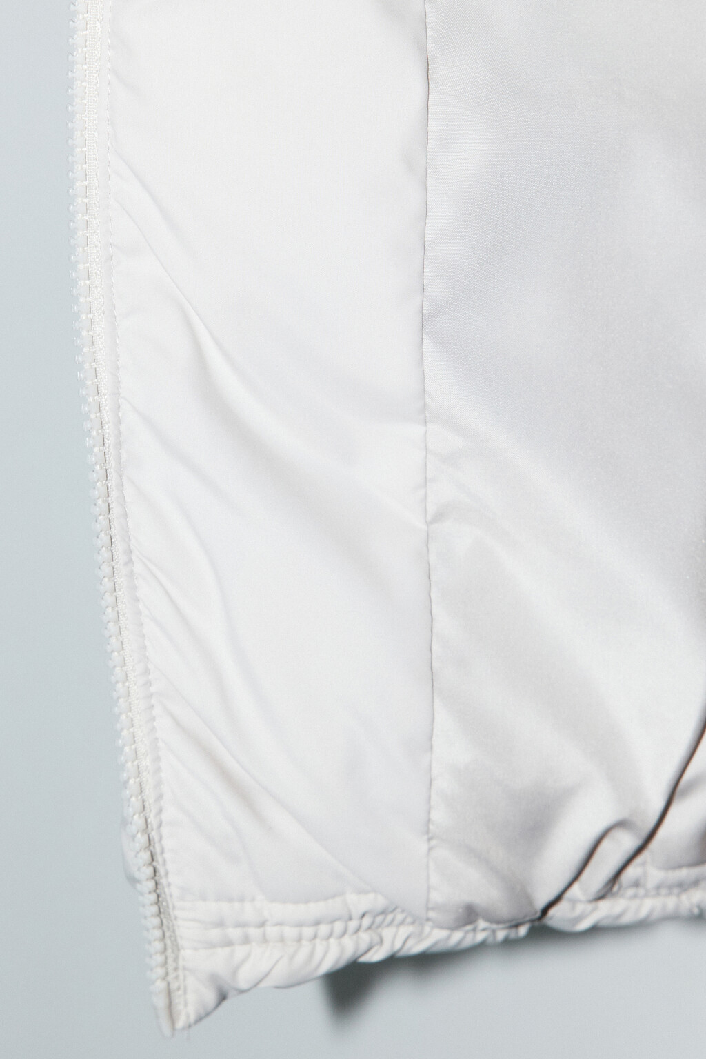 Жилет стеганый укороченный с воротником - цвет бежевый - 9