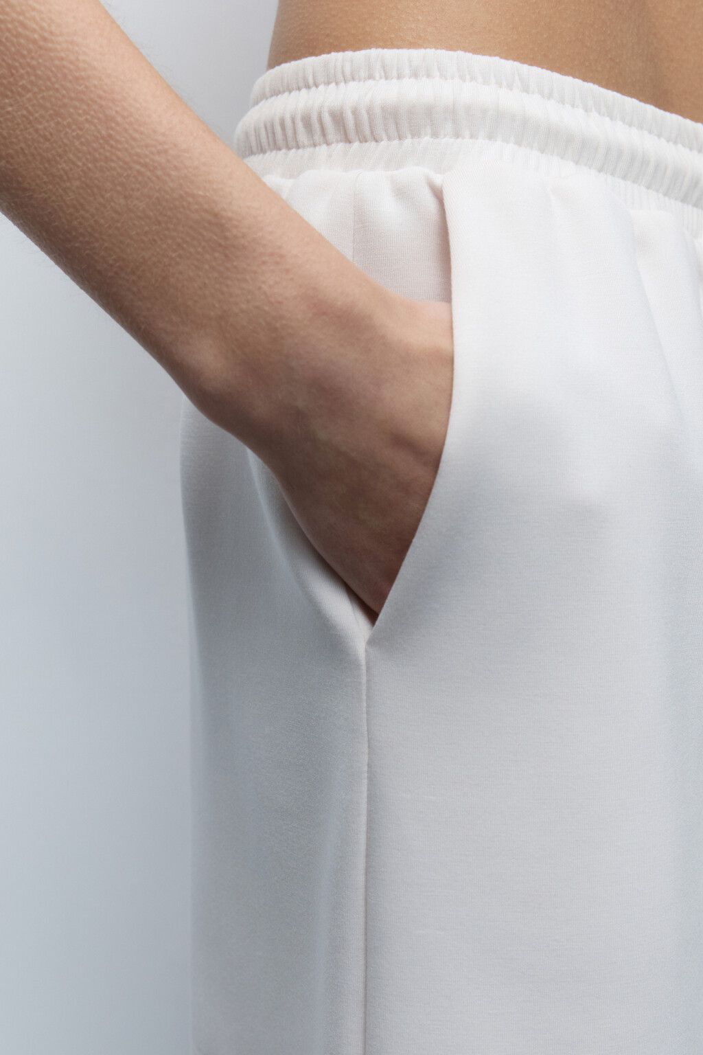 Шорты спортивные свободные из модала - цвет ванильный - 6