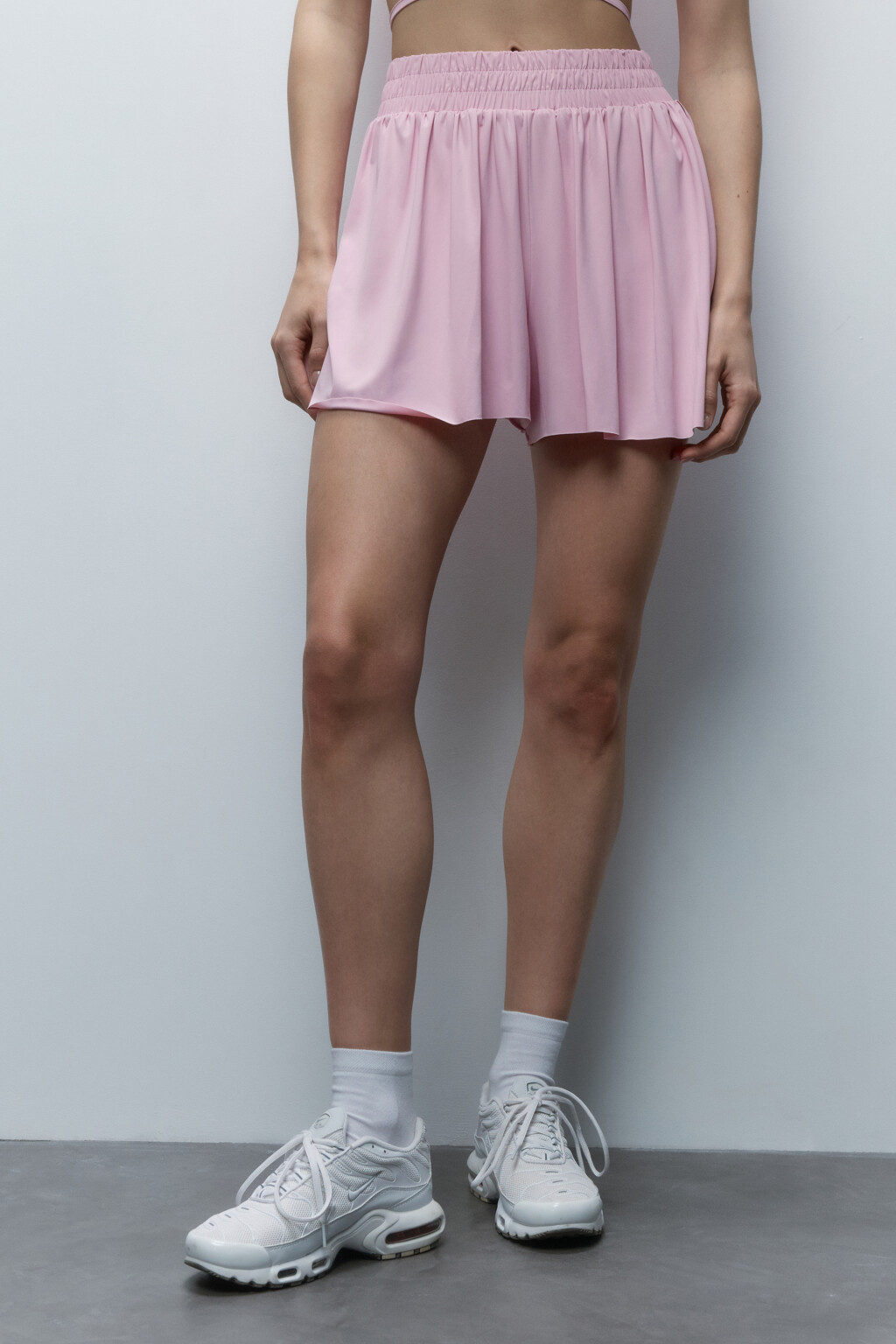 Юбка-шорты спортивная с велосипедками - цвет розовый - 3