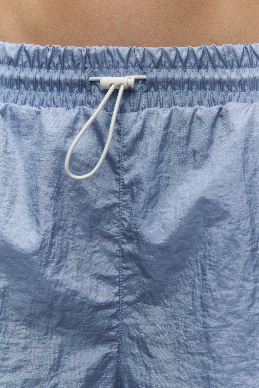 Шорты спортивные с поясом-резинкой - цвет голубой - 7