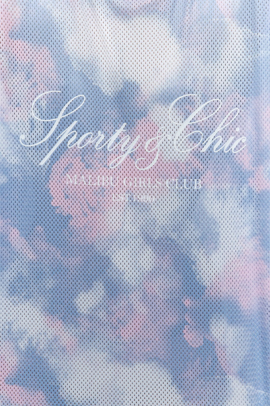 Платье-лонгслив спортивное сетчатое с принтом - цвет белый - 6