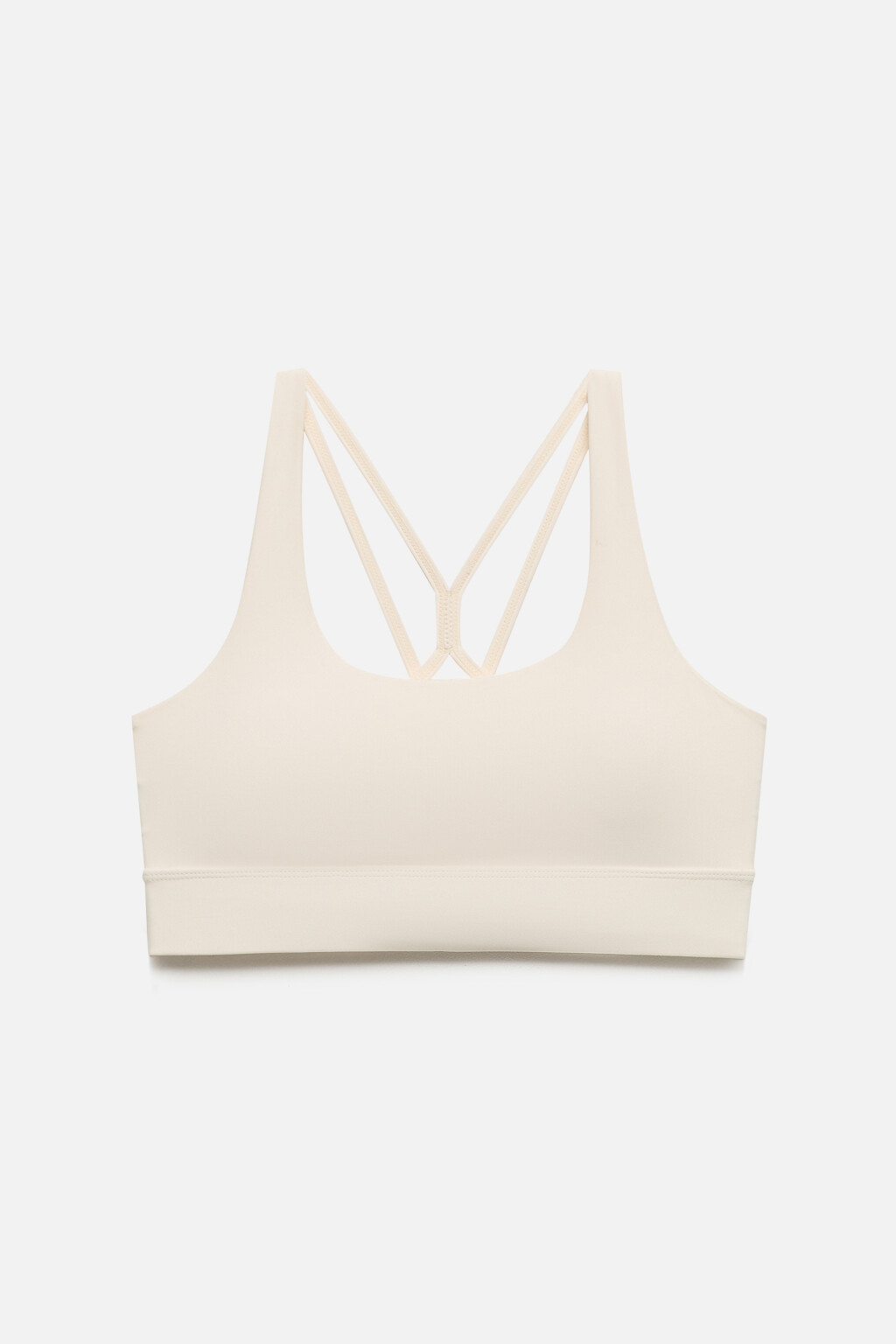 Майка-топ спортивная с перекрещенными бретелями - цвет белый - 9