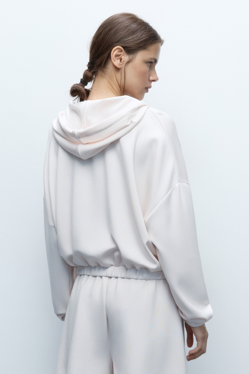 Толстовка oversize спортивная из модала - цвет ванильный - 4