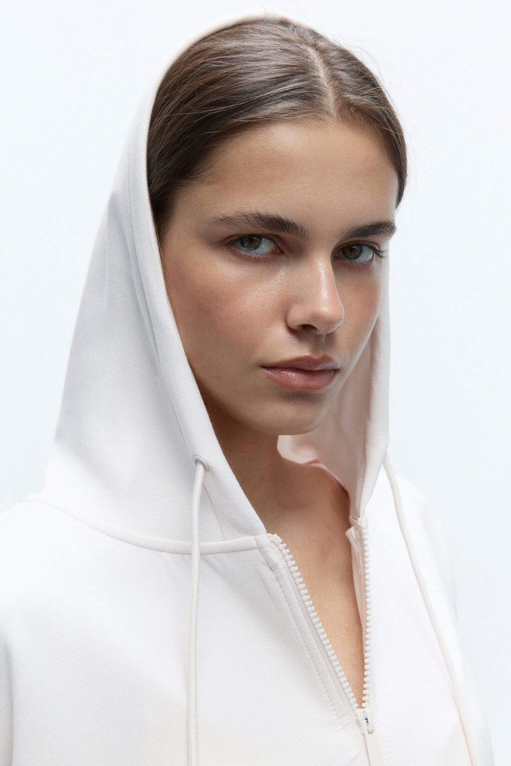 Толстовка oversize спортивная из модала - цвет ванильный - 8