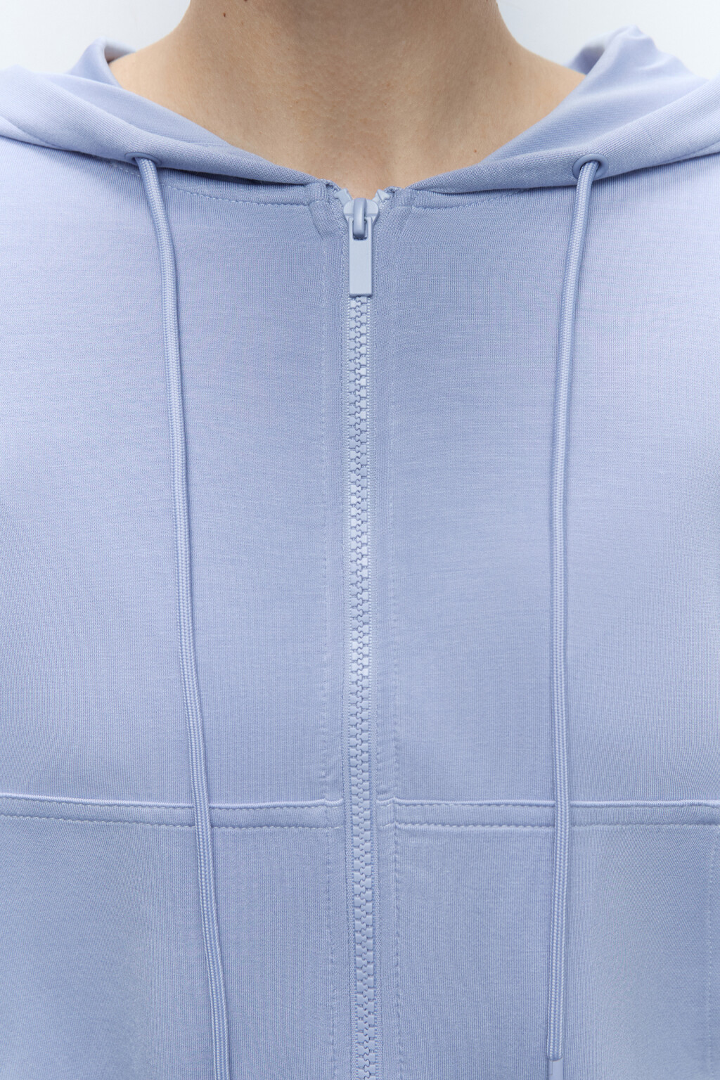 Толстовка oversize спортивная из модала - цвет голубой - 6