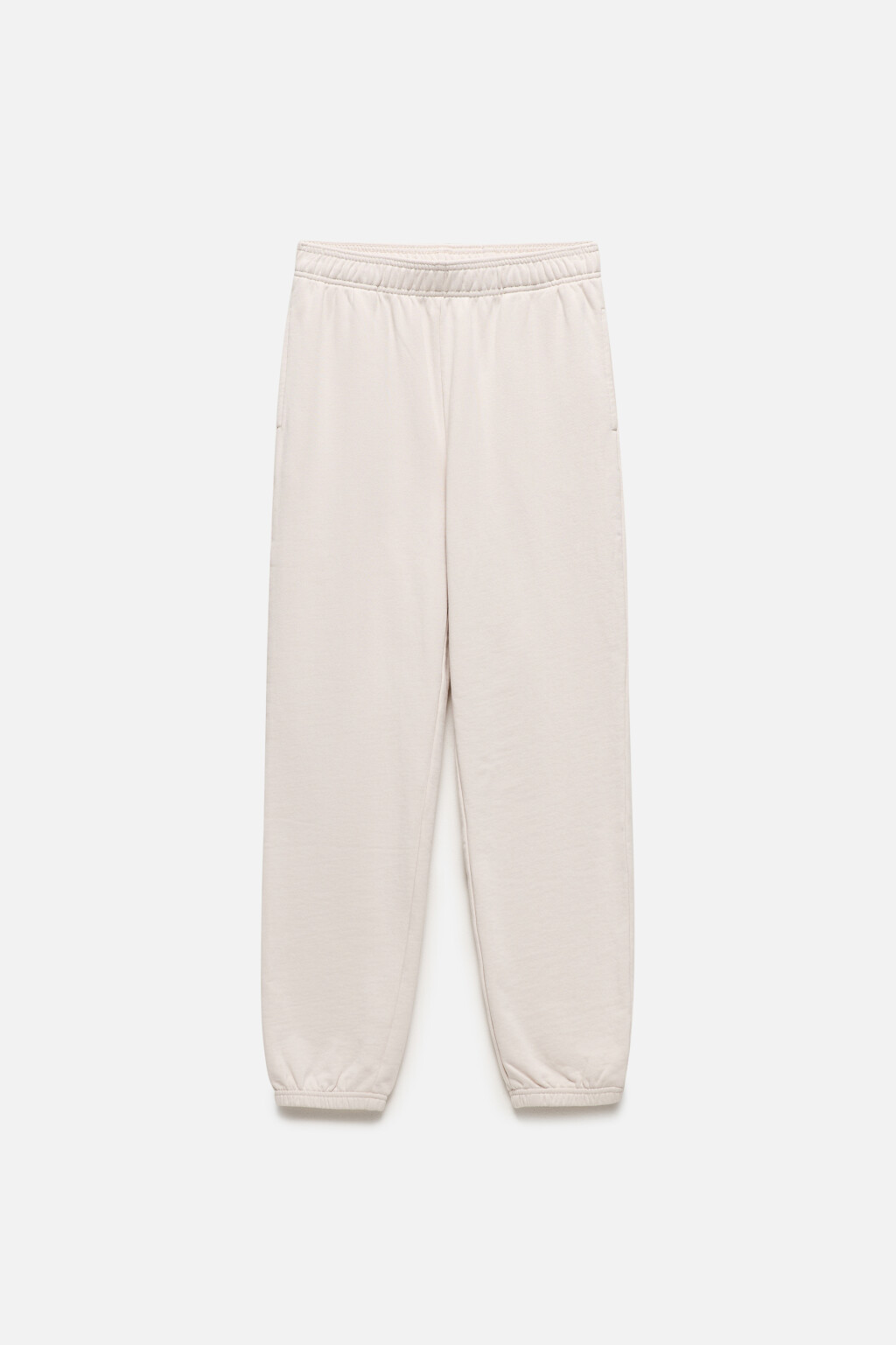 Брюки-джоггеры домашние с вареным эффектом - цвет бежевый - 8