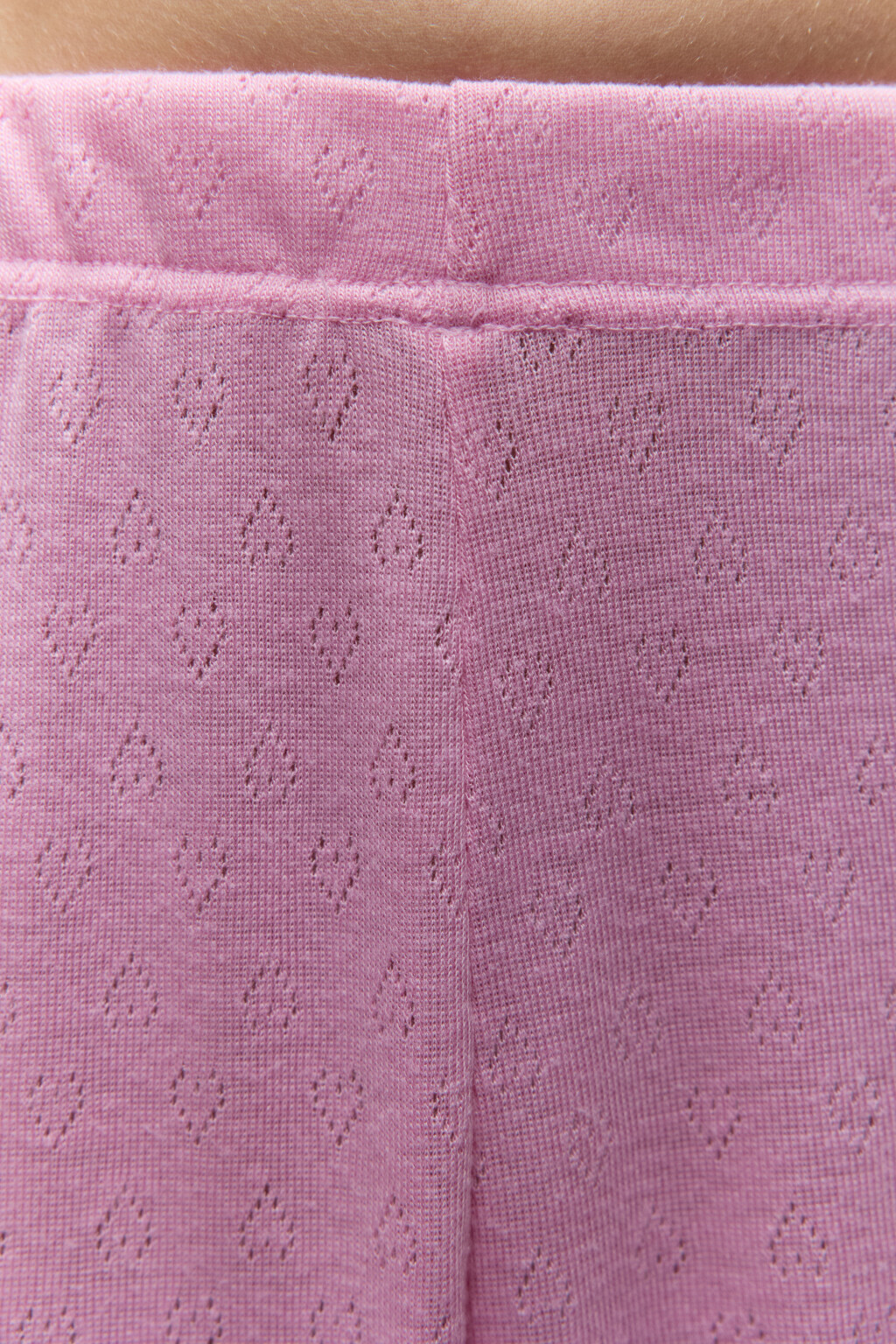 Шорты домашние в рубчик с оборками - цвет розовый - 6